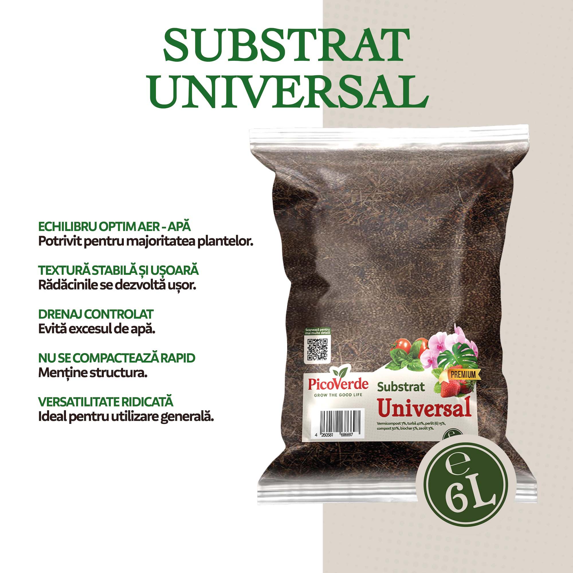 Substrat Universal, 6 litri - imagine 4